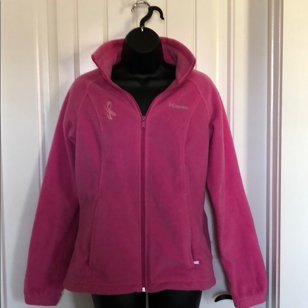 Columbia Pink zippered Jacket.